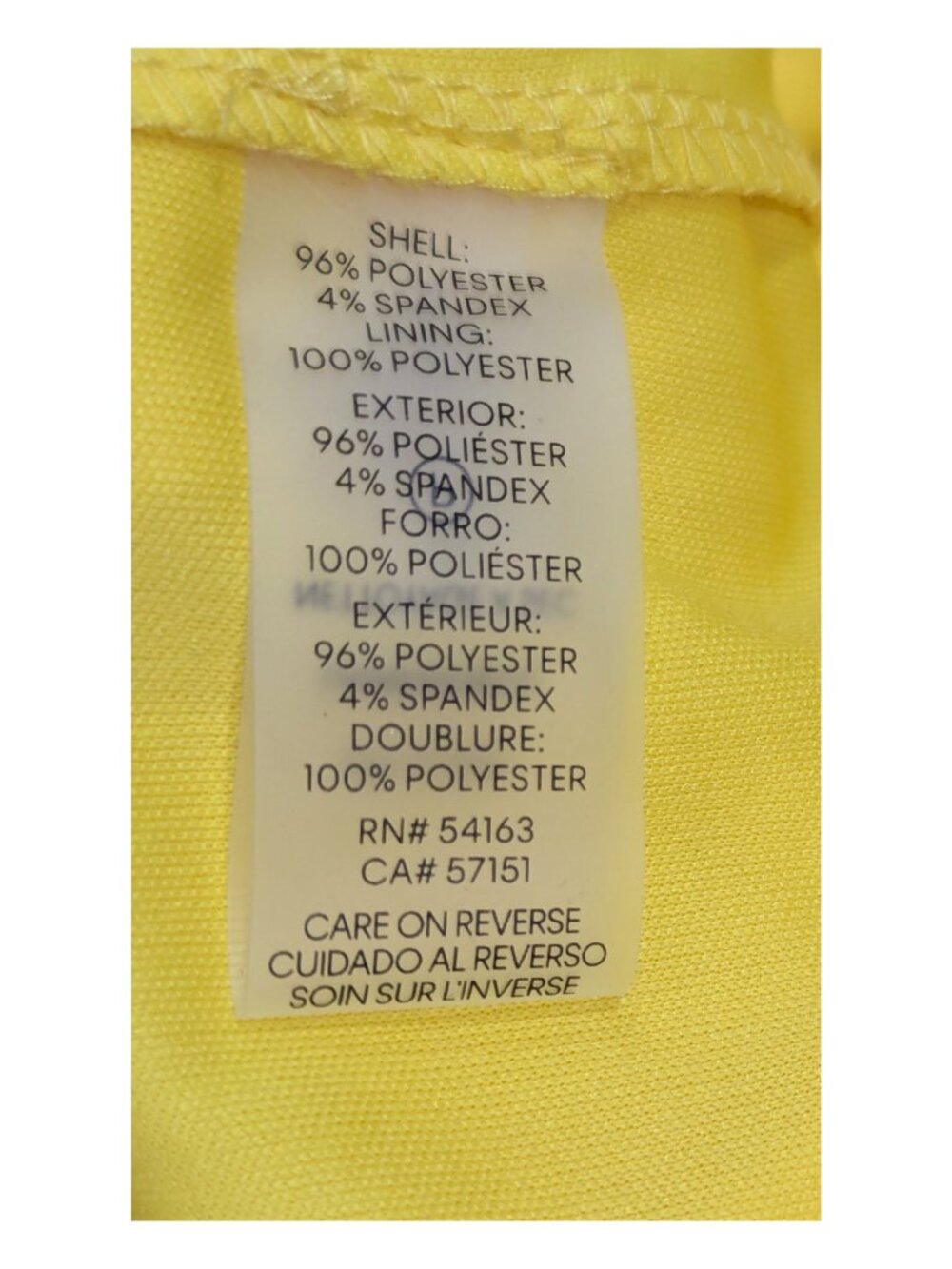 Calvin Klein Petite Yellow Bow Neck Sheath Dress 8P NWT - Picture 12 of 12